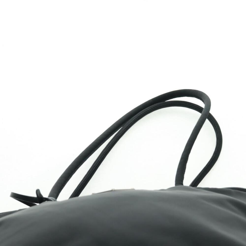 PRADA Hand Bag Nylon Leather Black Silver Auth ep12566 - Picture 14 of 16